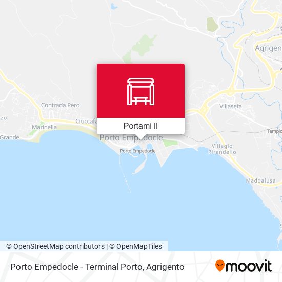 Mappa Porto Empedocle - Terminal Porto