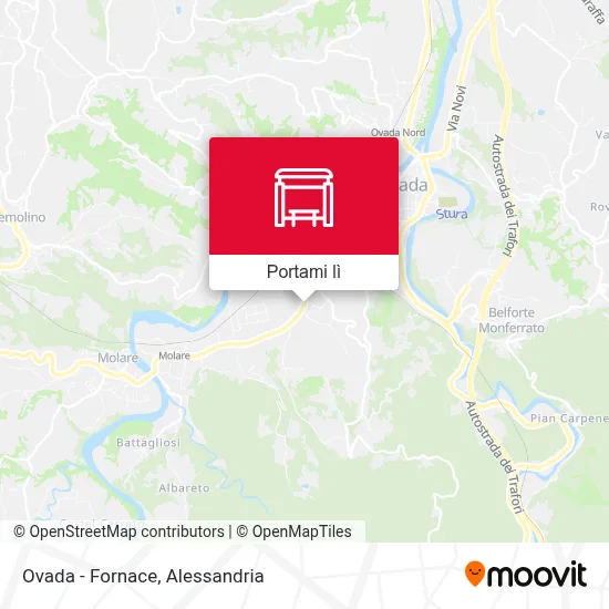Mappa Ovada - Fornace