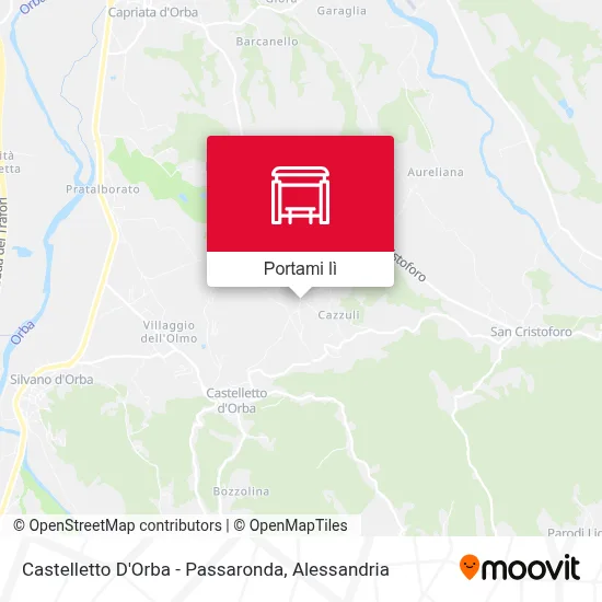 Mappa Castelletto D'Orba - Passaronda