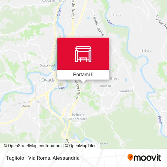 Mappa Tagliolo - Via Roma