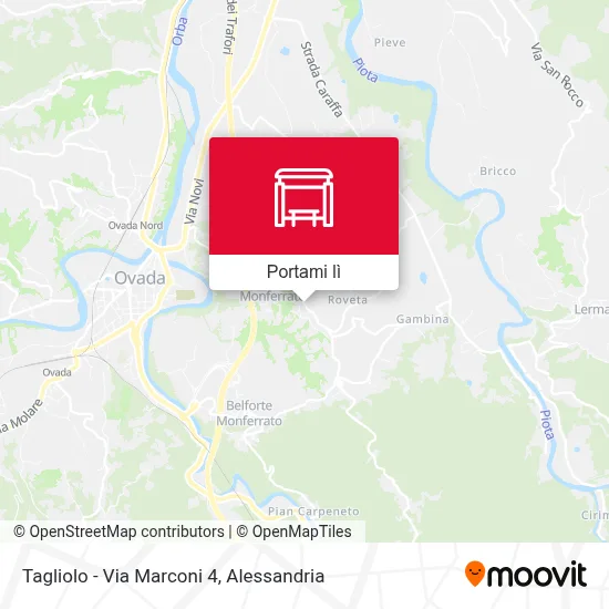 Mappa Tagliolo - Via Marconi 4