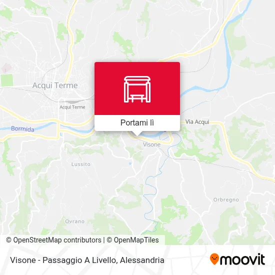 Mappa Visone - Passaggio A Livello