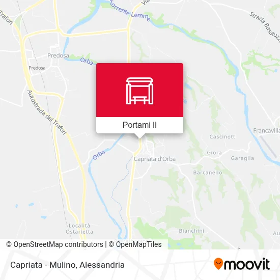 Mappa Capriata - Mulino