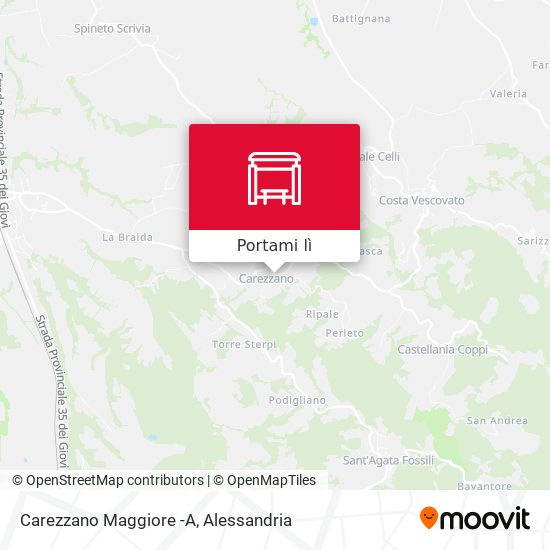 Mappa Carezzano Maggiore -A