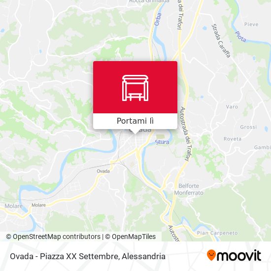 Mappa Ovada - Piazza XX Settembre