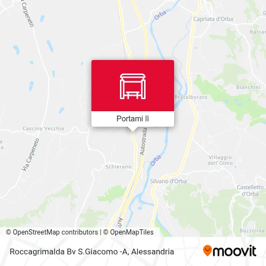 Mappa Roccagrimalda Bv S.Giacomo -A