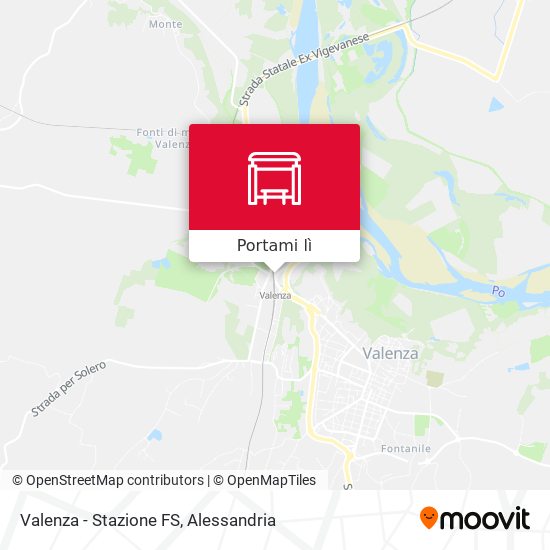 Mappa Valenza - Stazione FS
