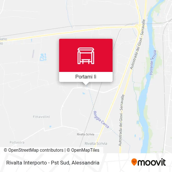 Mappa Rivalta Interporto - Pst Sud