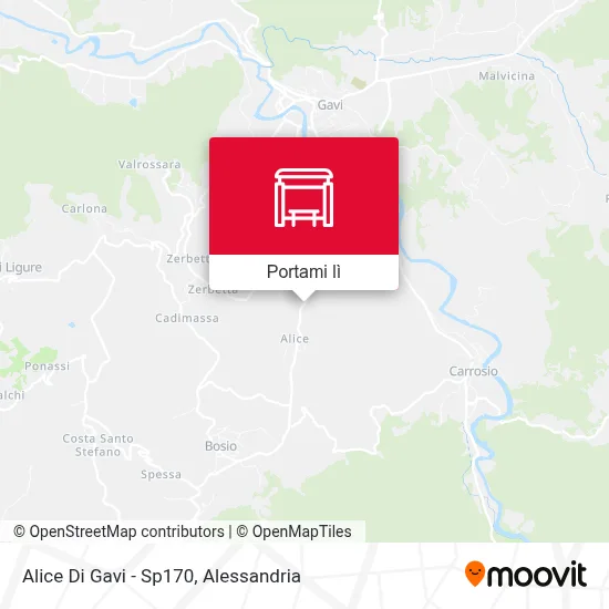Mappa Alice Di Gavi - Sp170