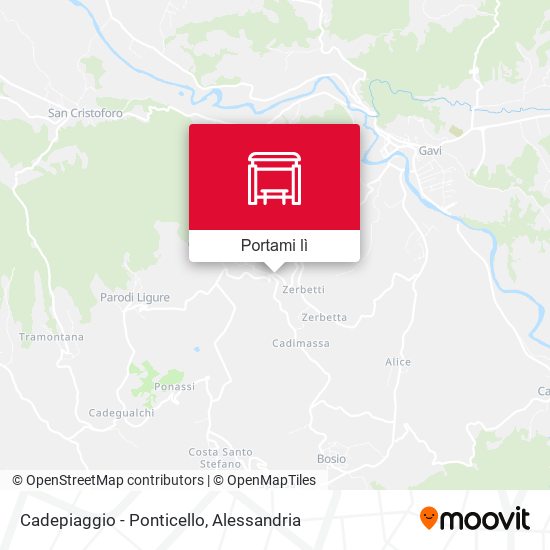 Mappa Cadepiaggio - Ponticello