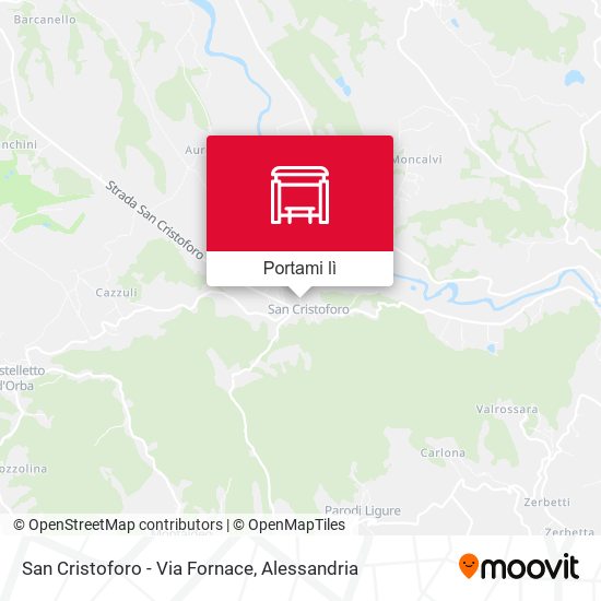 Mappa San Cristoforo - Via Fornace