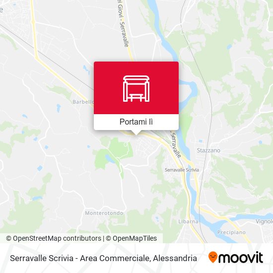 Mappa Serravalle Scrivia - Area Commerciale