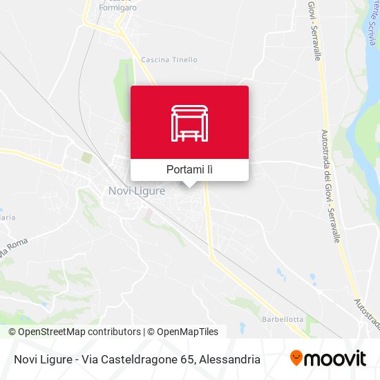 Mappa Novi Ligure - Via Casteldragone 65