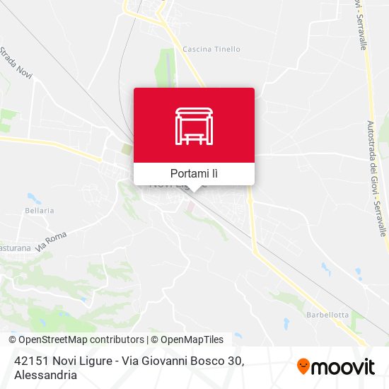 Mappa 42151 Novi Ligure - Via Giovanni Bosco 30