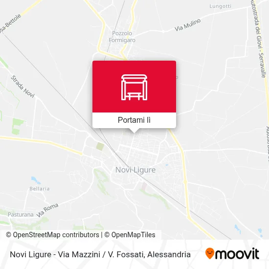 Mappa Novi Ligure - Via Mazzini / V. Fossati
