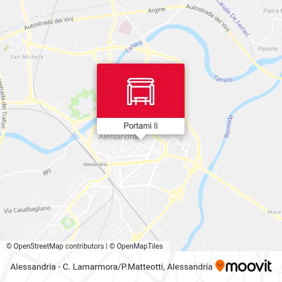 Mappa Alessandria - C. Lamarmora / P.Matteotti