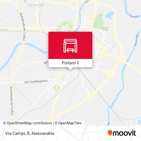 Mappa Via Campi, 8