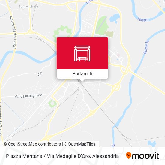 Mappa Piazza Mentana / Via Medaglie D'Oro
