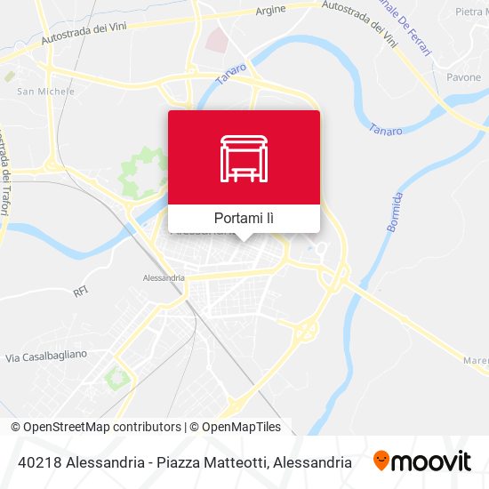 Mappa 40218 Alessandria - Piazza Matteotti