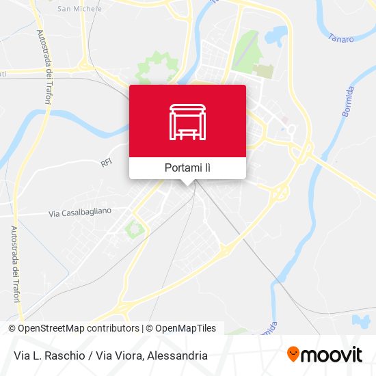 Mappa Via L. Raschio / Via Viora
