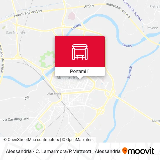 Mappa Alessandria - C. Lamarmora / P.Matteotti