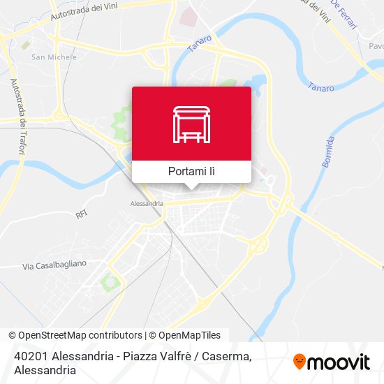 Mappa 40201 Alessandria - Piazza Valfrè / Caserma