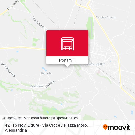 Mappa 42115 Novi Ligure - Via Croce / Piazza Moro