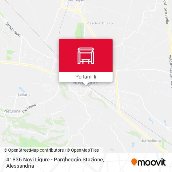 Mappa 41836 Novi Ligure - Pargheggio Stazione