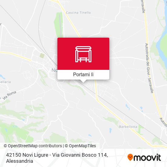 Mappa 42150 Novi Ligure - Via Giovanni Bosco 114