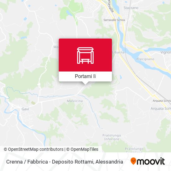 Mappa Crenna / Fabbrica - Deposito Rottami