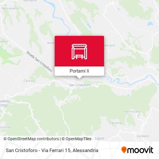 Mappa San Cristoforo - Via Ferrari 15