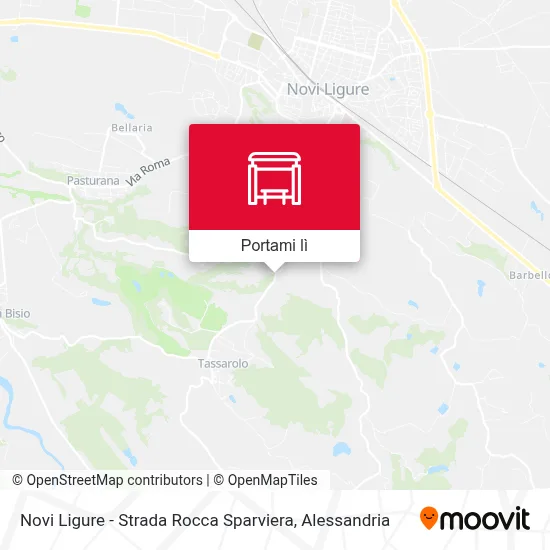 Mappa Novi Ligure - Strada Rocca Sparviera
