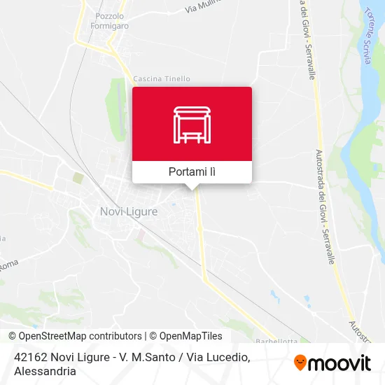 Mappa 42162 Novi Ligure - V. M.Santo / Via Lucedio