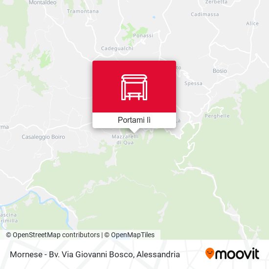 Mappa Mornese - Bv. Via Giovanni Bosco