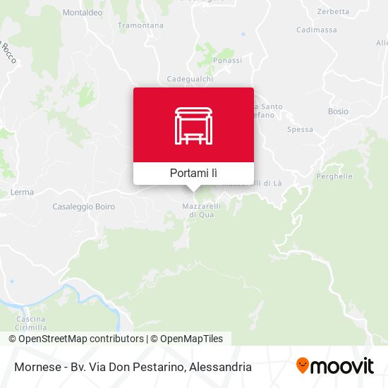 Mappa Mornese - Bv. Via Don Pestarino