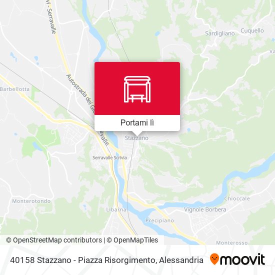 Mappa 40158 Stazzano - Piazza Risorgimento
