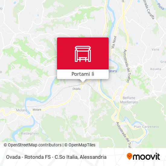 Mappa Ovada - Rotonda FS - C.So Italia