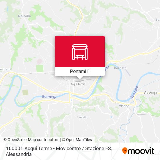 Mappa 160001 Acqui Terme - Movicentro / Stazione FS