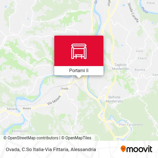 Mappa Ovada, C.So Italia-Via Fittaria