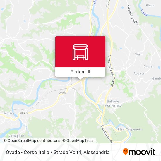 Mappa Ovada - Corso Italia / Strada Voltri