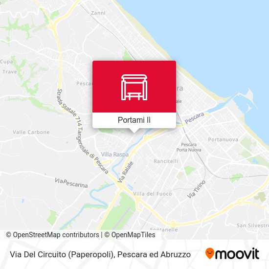 Mappa Via Del Circuito (Paperopoli)