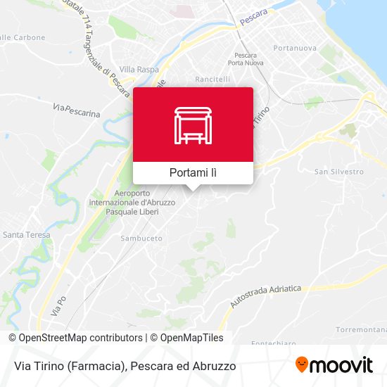 Mappa Via Tirino (Farmacia)