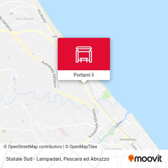 Mappa Statale Sud - Lampadari