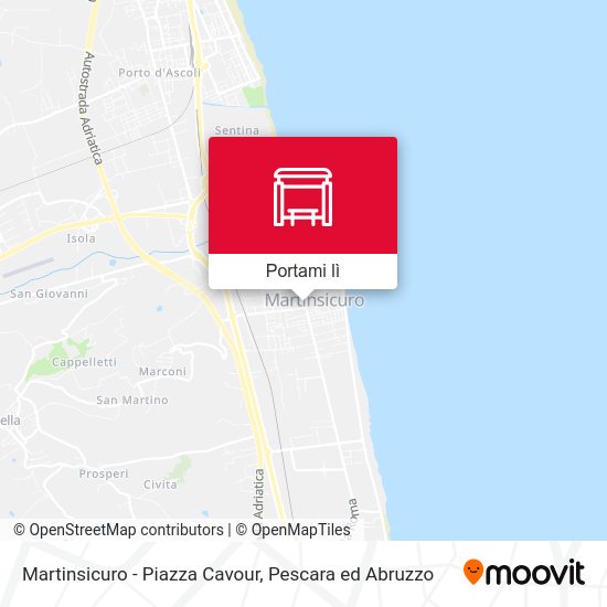 Mappa Martinsicuro - Piazza Cavour