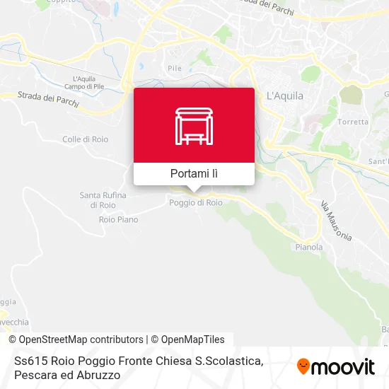 Mappa Ss615 Roio Poggio Fronte Chiesa S.Scolastica