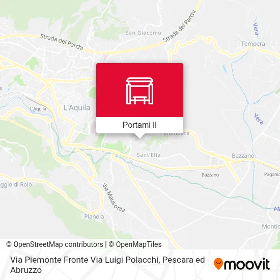 Mappa Via Piemonte Fronte Via Luigi Polacchi