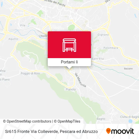 Mappa Sr615 Fronte Via Colleverde