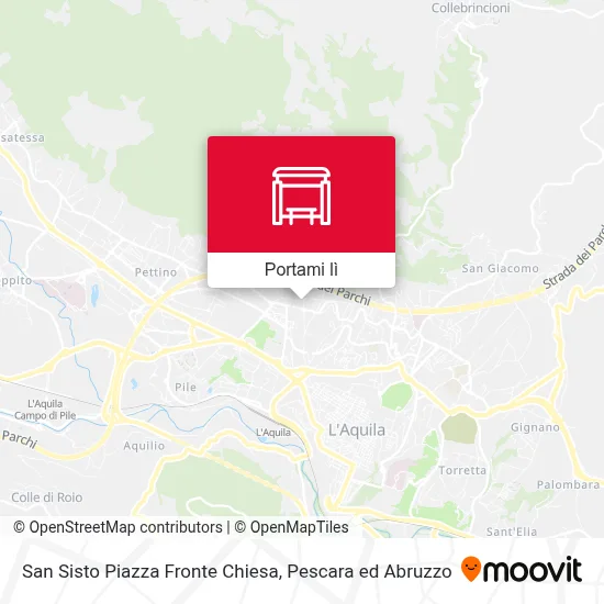 Mappa San Sisto Piazza Fronte Chiesa