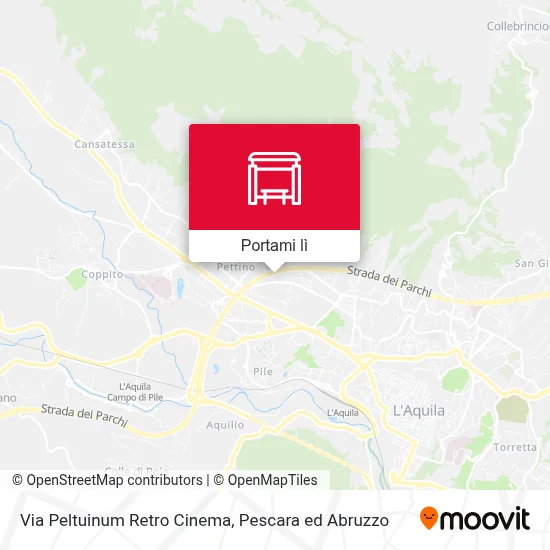 Mappa Via Peltuinum Retro Cinema