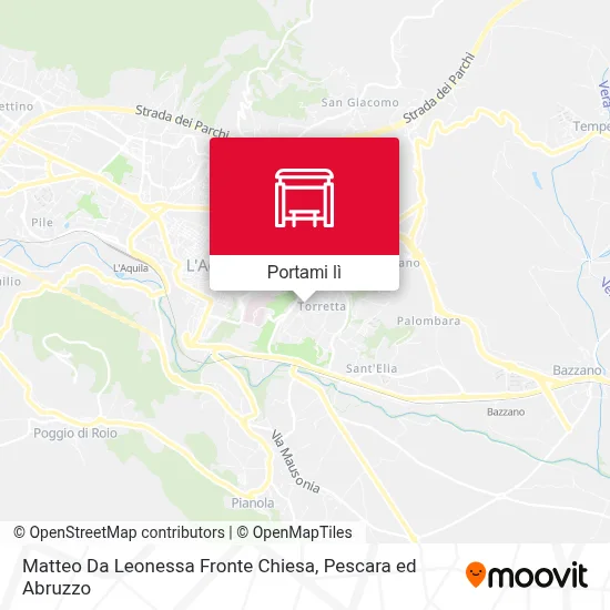 Mappa Matteo Da Leonessa Fronte Chiesa